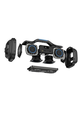 Колонка X-770 Black (bluetooth, подсветка, караоке) Real-El (333824454)