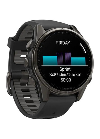 Смарт-годинник Fenix 8 Amoled Sapphire 43mm Carbon Grey Titanium (010-02903-21) Garmin (322895990)