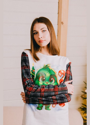 Черная зимняя женская пижама "family look" hc (h001-8249-f-3) No Brand