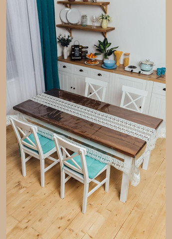 Силіконова скатертина Молочний Версаче Мереживо 190x100см Royal House (315144308)