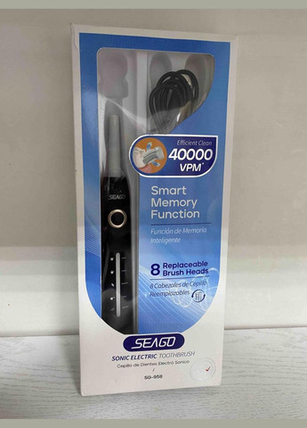 Б\У Електрична звукова зубна щітка Sonic Seago (296808128)