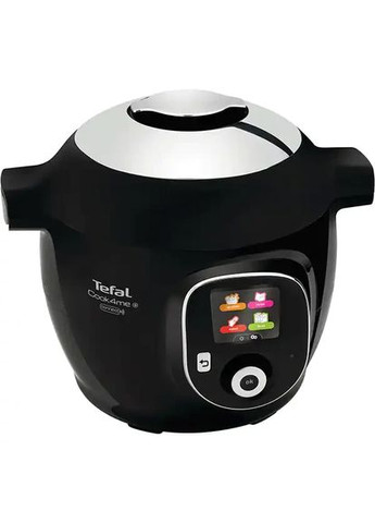 Мультиварка Cook4Me+ Connect CY855830, 6л, 1600Вт, 6 програм, чорно-срібляста Tefal (368904141)