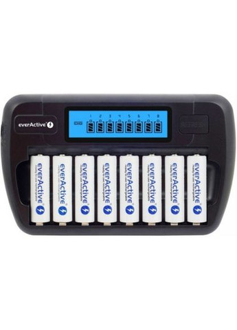 Зарядний пристрій NC800 на 8 акумуляторів АА/ААА (Ni-Mh, Ni-Cd) everActive (370970957)