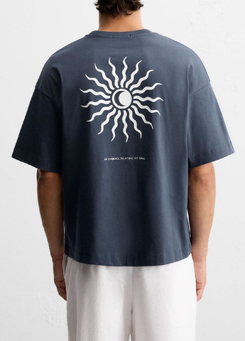 Синяя футболка Zara