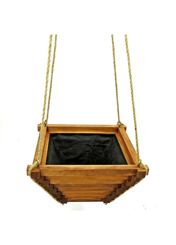 Кашпо з дерева Геранія 32х32 мускат (КАШ-320807) No Brand (328450337)