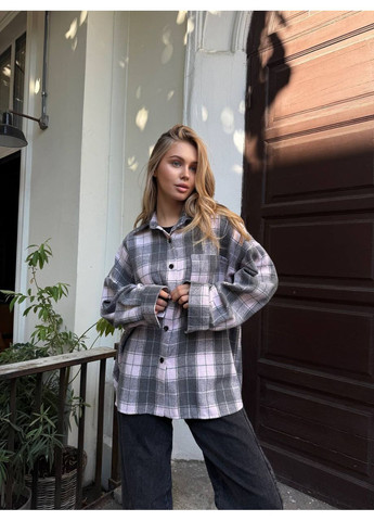 Светло-розовая повседневный рубашка в клетку Avanti с длинным рукавом