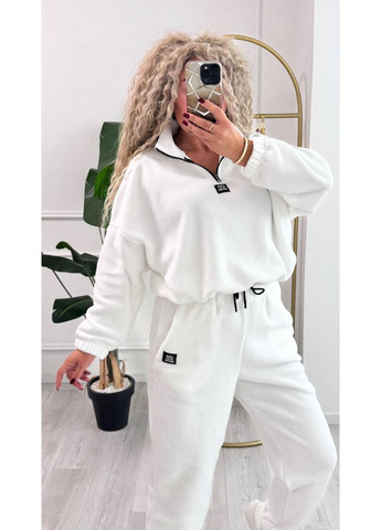 Женский тёплый флисовый костюм с воротником на молнии No Brand (381180095)