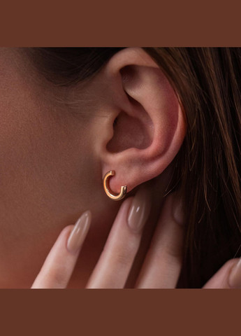 Серьги - пусеты Мэрилин в красном золоте с08176 Oniks (264024035)