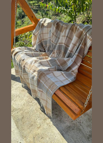 Плед хлопок 180x220 см Оранжевый (П4КAksu-002-03) No Brand (308754625)