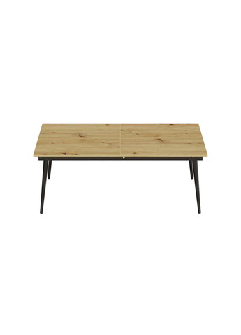 Стіл журнальний трансформер Dandi Small 45x120(160)x70 Чорний метал ДСП Дуб Артізан 16 мм (FRD-106800) Ferrum-decor (353500785)