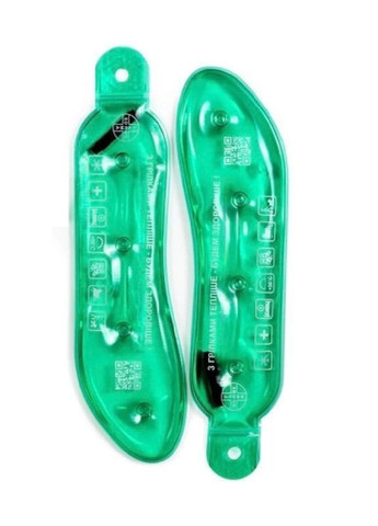 Сольові грілки аплікатори підошви устілки багаторазові медичні дитячі 20х6 см (476395-Prob) Зелені Unbranded (280916831)