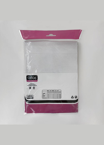 Біла жіноча майка рібана з мереживними бретелями Oztas — 304625531