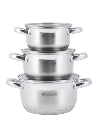 Набор посуды Ofenbach 6 предметов из нержавеющей стали KM- hjk Kamille 100002 (360880076)