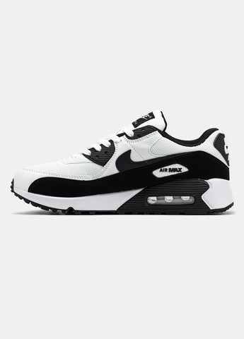 Чорно-білі всесезон кросівки чоловічі nike air max 90 black white | найк аір макс 90 чорно-білі No Brand