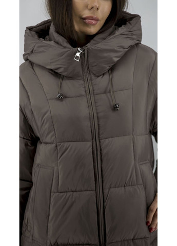 Коричневый зимний Пуховик No Brand