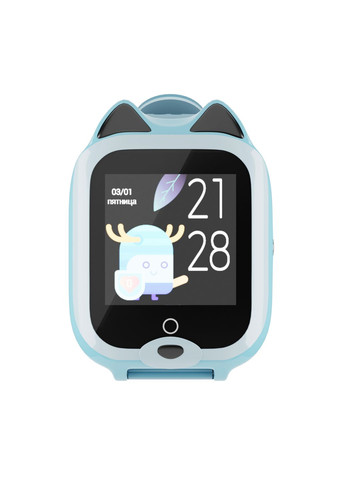 Дитячий водонепроникний GPS годинник MX-58BW (4G) блакитний з відеодзвінком Myox (340912025)