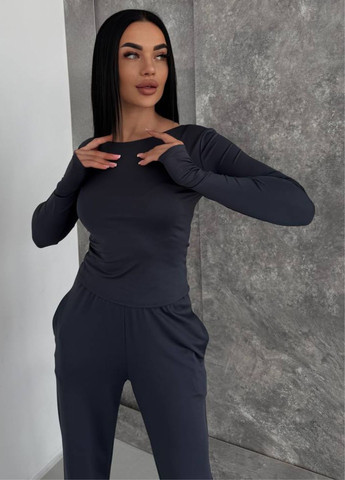 Костюм трійка: Лонгслів, футболка та штани вільного крою Україна (328392059)