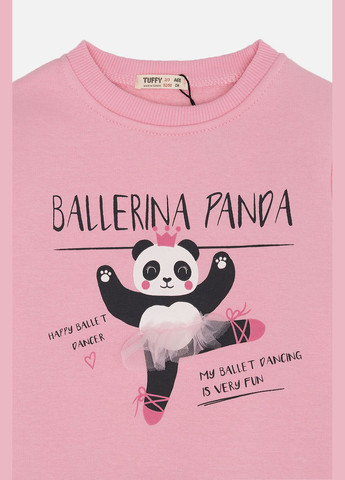 Tuffy свитшот для девочки цвет розовый cb-00260121 розовый футер