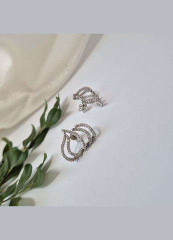 Серебряные серьги гвоздики на закрутках Ажурные в Белых Камнях серебро 925 пробы Родированное 2420р 3.55г No Brand (332996812)