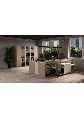 CONNECT 1 R SK стіл письмовий 1900*786 дуб кремона котта/стоун бейж Intarsio (365461348)