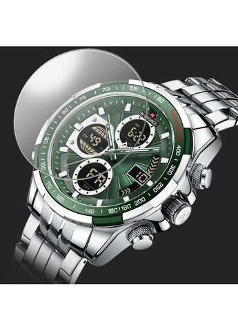 Наручний годинник чоловічий Fly Steel Сріблястий (3578) Naviforce (363318799)