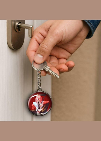 Набір підвіска (кулон) та брелок Аніме Человек бензопила #01 (подарунковий набір) No Brand (332633122)