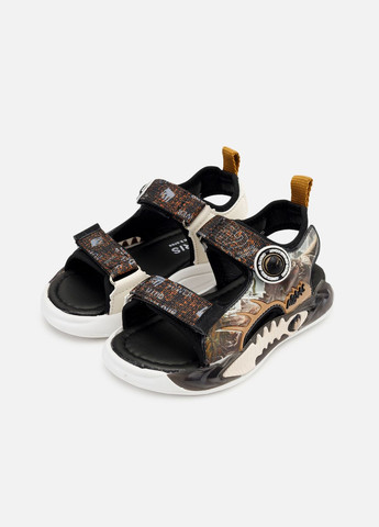 Хаки босоножки для мальчика, на каблуке цвет хаки цб-00266334 No Brand