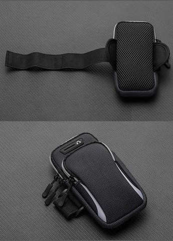 Сумка-чехол на руку для бега CWa с 2 карманами Черная (K050580) No Brand (349844488)