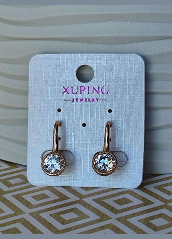 Сережки ксюпінг xuping позолота медичне золото медична сталь Xuping Jewelry (336190234)