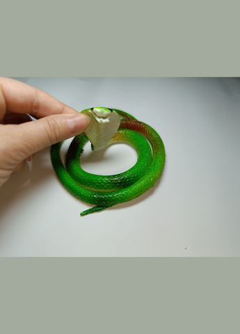 Змія Кобра гумова 70 см Салатова No Brand (342065321)