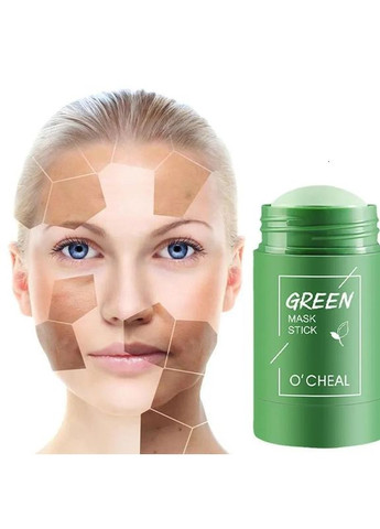 Маска стик для глибокого очищення та звуження пор обличчя GREEN TEA Stick Mask з органічною глиною 40 г No Brand (308390413)