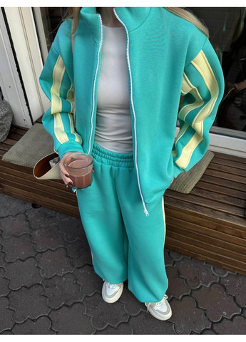 Стильний жіночий спортивний костюм з контрастними лампасами ❄️❄️❄️ Україна (372045821)