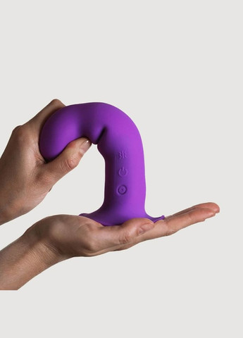 Вибратор рельефный Adrien Lastic Hitsens 3 на присоске, фиолетовый No Brand (330617819)