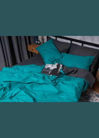 Комплект постельного белья Бязь Gold Люкс евро 200х220 наволочки 2х70х70 (MS-820002695) Moon&Star Gray Green (286761718)