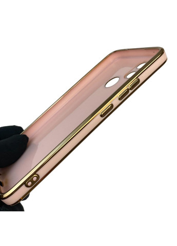 Чехол для C30 с защитой камеры с золотой окантовкой на реалми с30 пудровый gs1 Realme (366234673)
