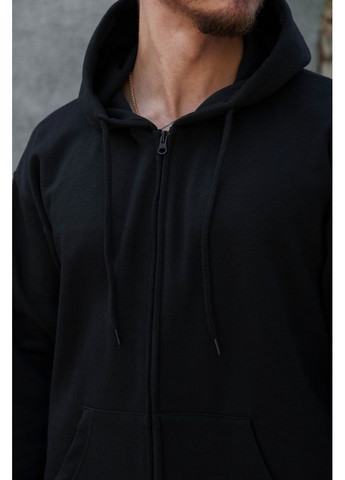 Утеплене зіп худі на флісі зіпер з принтом Calomity Kane Black Without (362357833)