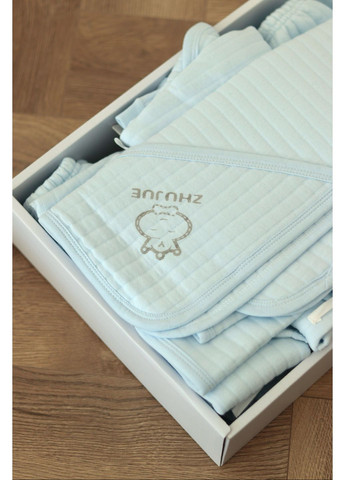 Блакитний демісезонний подарунковий набір для немовляти – 26 предметів New Brand