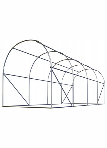 Садова теплиця з вікнами 9m2 Біла = 450х200х200 см (4972-A) Plonos (316390367)