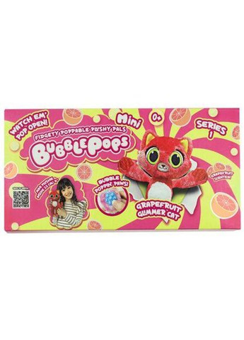 Мягкая игрушка с ароматом "мини". Грейпфрутовая кошка" (20 см) (253623) Bubble Pops (361080185)