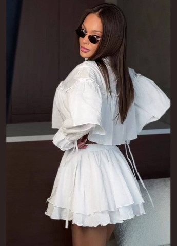 Батистовый костюм (юбка+рубашка) Fashion (331960216)