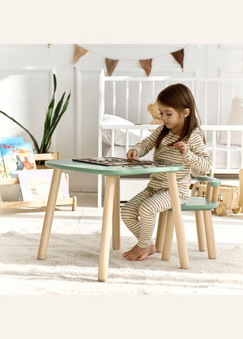 Дитячий столик і стільчик з бука для дітей 4-7 років Tatoy (314872686)