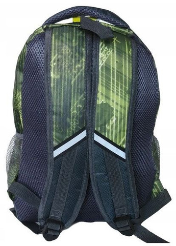 Рюкзак молодежный BR-971-6 19L Серый с зеленым Paso (297644083)