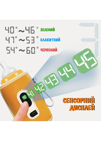 Портативный USB термос-подогреватель для бутылочек No Brand (361968831)