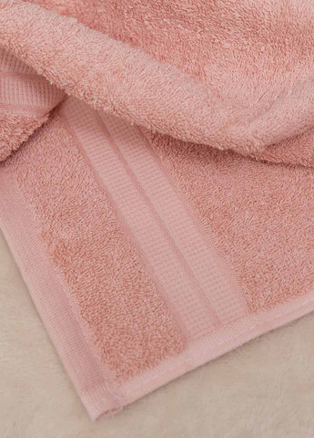 Полотенце лицевое махровое 90х50 см Homedec однотонный пудровый