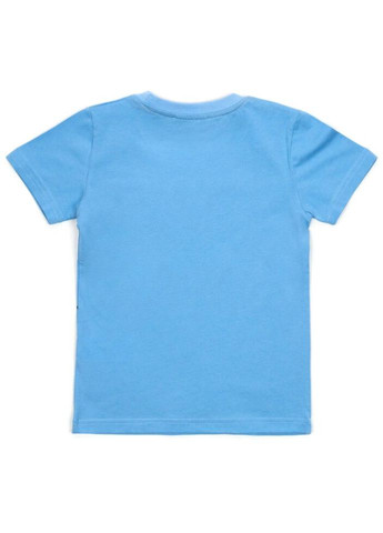 Блакитна демісезонна футболка дитяча don't stop (1994-128b-blue) First Kids