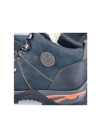 Синие зимние ботинки Rieker