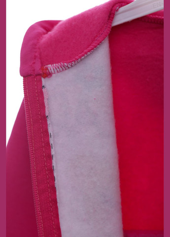 Розовый демисезонный костюм на флисе для девочки трикотажный мишка розовый 68 см (37276) BABYKROHA