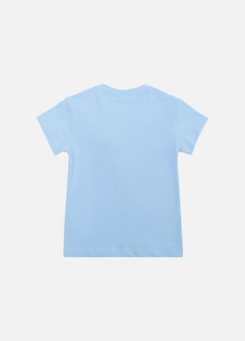 Блакитна літня футболка для хлопчика колір блакитний цб-00223117 Galilatex