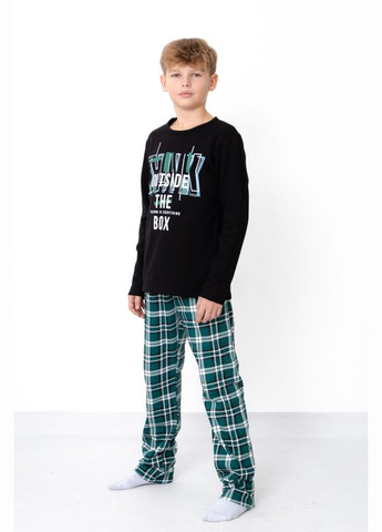 Черная демисезонная пижама для мальчика (подростковая) Носи своє 6076-024-33-1