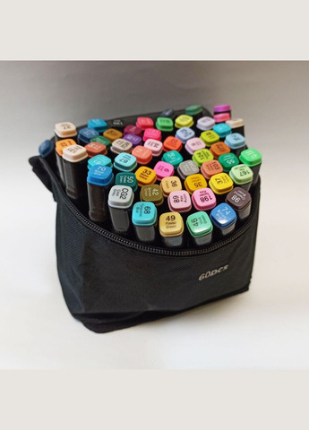 Маркера для скетчингу двосторонні markers 60 кольорів No Brand (315155389)